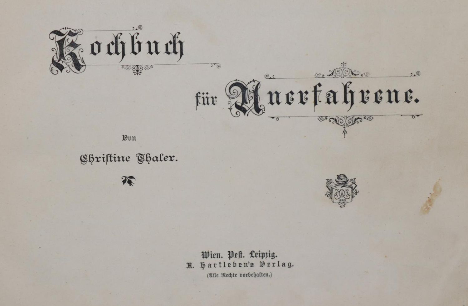 Große Abbildung Nr.2: 143-954 Thaler,C.: (Küche und Haushalt, Kochbücher)