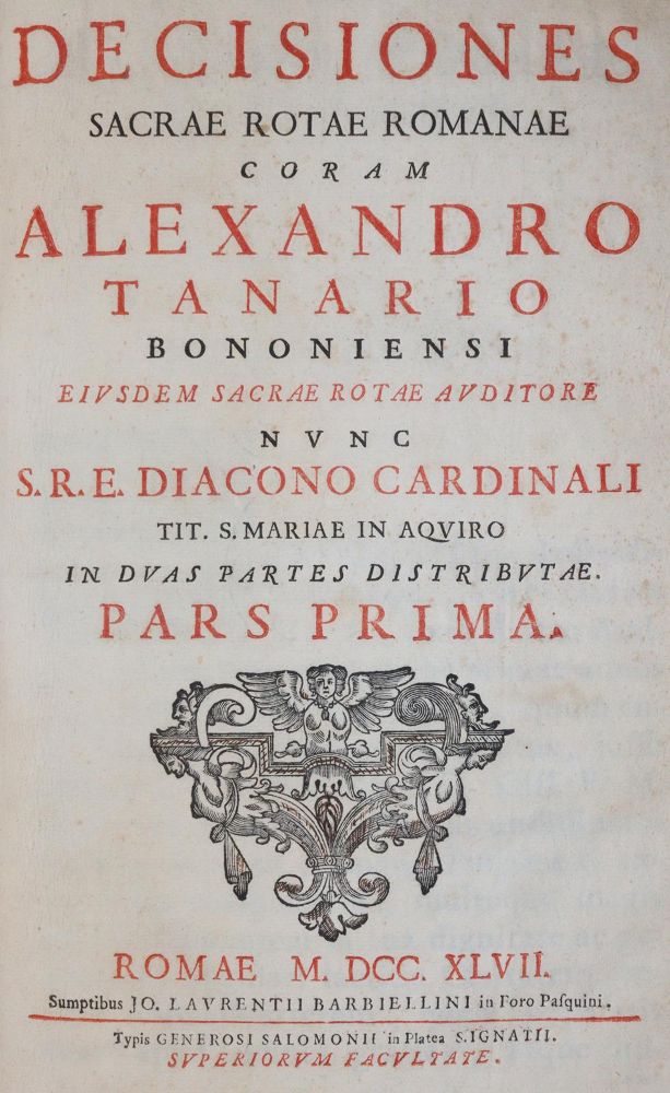 Große Abbildung Nr.1: 143-99 Decisiones: (Alte Drucke, Handschriften und Theologie)