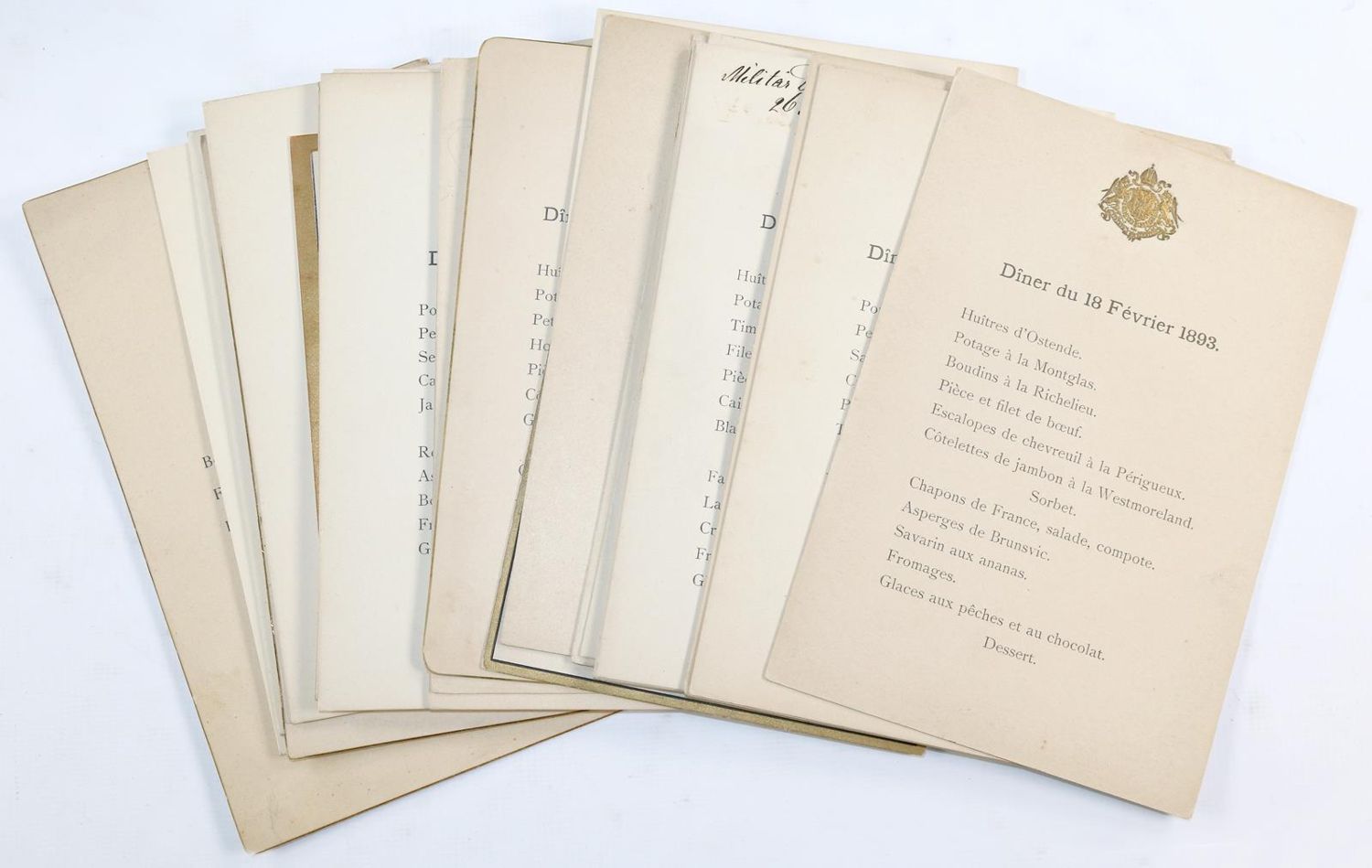 Große Abbildung Nr.2: 143-992 Sammlung: (Küche und Haushalt, Speisekarten)