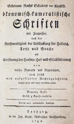 Bild Nr.1: 143-1011 Schubart von Kleefeld,(J.C.).: (Land- und Forstwirtschaft, Landwirtschaft)