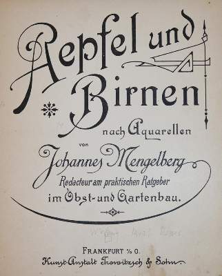 Bild Nr.1: 143-1015 Mengelberg,J.: (Land- und Forstwirtschaft, Pomologie)
