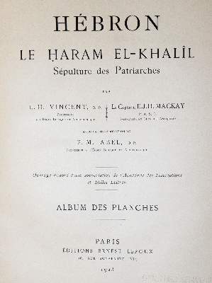 Bild Nr.1: 143-1030 Vincent,L.H.E. u.a.: (Archäologie)