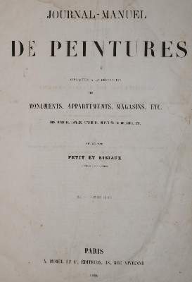 Bild Nr.1: 143-1039 Journal Manuel de Peintures: (Architektur)