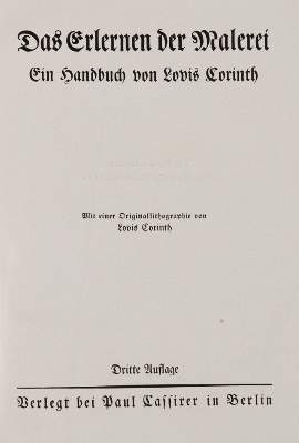 Bild Nr.1: 143-1059 Corinth,L.: (Kunstwissenschaft)