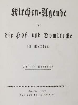 Bild Nr.2: 143-106 Kirchen-Agende: (Einband)