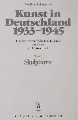 Bild Nr.6: 143-1079 Kunst in Deutschland.: (Kunstwissenschaft)