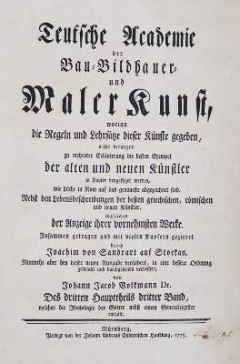 Bild Nr.1: 143-1106 Sandrart,J.v.: (Kunstwissenschaft)