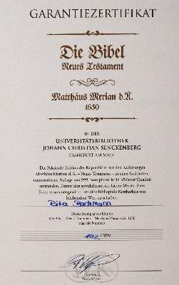 Bild Nr.5: 143-1133 Bibel, Die.: (Faksimile)