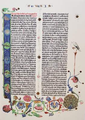Bild Nr.9: 143-1142 Gutenberg-Bibel.: (Faksimile)
