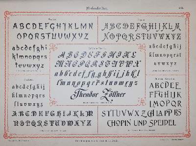 Bild Nr.3: 143-1206 Petzendorfer,L.: (Typographie und Kalligraphie)