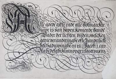 Bild Nr.1: 143-1207 Velde,J.van den.: (Typographie und Kalligraphie)