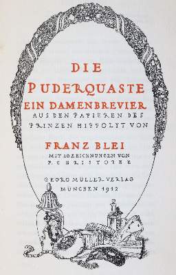 Bild Nr.1: 143-1215 Blei,F.: (Erotika - Galantes)