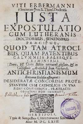 Bild Nr.1: 143-127 Erbermann,V.: (Alte Drucke, Handschriften und Theologie)