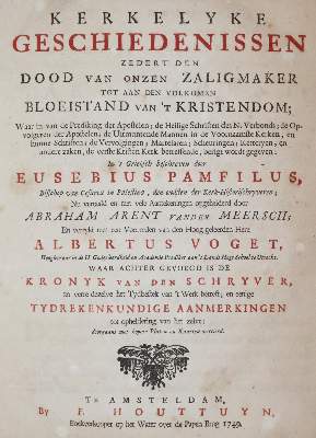 Bild Nr.1: 143-129 Eusebius Pamphilus.: (Alte Drucke, Handschriften und Theologie)