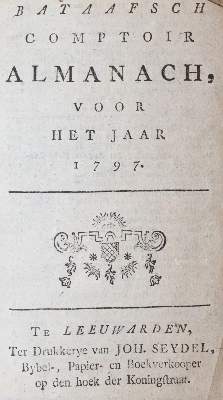 Bild Nr.1: 143-1292 Bataafsch Comptoir Almanach,: (Almanache)