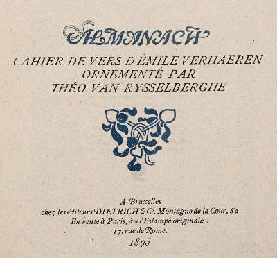 Bild Nr.1: 143-1297 Verhaeren,E.: (Almanache)
