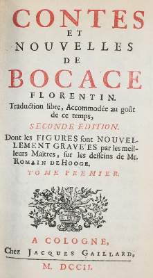 Bild Nr.3: 143-1306 Boccaccio,G.: (Literatur und illustrierte Bücher bis 19.Jahrhundert)