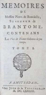 Bild Nr.1: 143-1309 Brantome,P. de Bourdeille de.: (Literatur und illustrierte Bücher bis 19.Jahrhundert)
