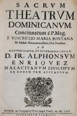 Bild Nr.2: 143-132 Fontana,V.M.: (Alte Drucke, Handschriften und Theologie)