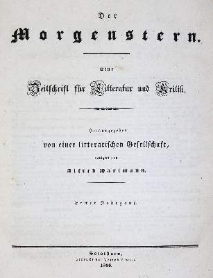 Bild Nr.1: 143-1327 Morgenstern, Der.: (Disteli)