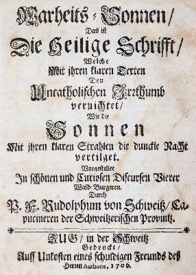 Bild Nr.1: 143-135 (Gasser,R.).: (Alte Drucke, Handschriften und Theologie)