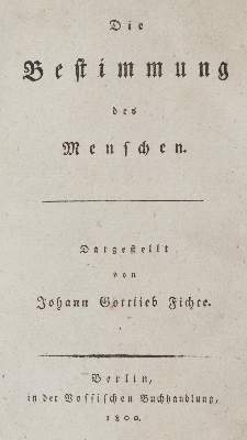 Bild Nr.1: 143-1358 Fichte,J.G.: (Literatur und illustrierte Bücher bis 19.Jahrhundert)