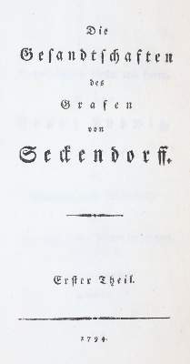 Bild Nr.1: 143-1364 Gesandtschaften, Die,: (Literatur und illustrierte Bücher bis 19.Jahrhundert)