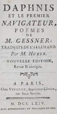 Bild Nr.1: 143-1365 Gessner,(S.).: (Literatur und illustrierte Bücher bis 19.Jahrhundert)