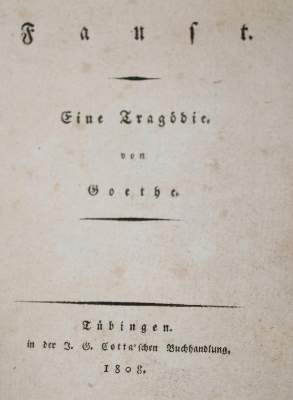 Bild Nr.1: 143-1372 Goethe,(J.W.)v.: (Literatur und illustrierte Bücher bis 19.Jahrhundert)