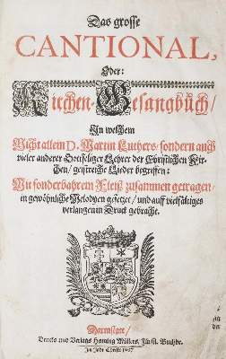 Bild Nr.1: 143-138 Grosse Cantional, Das,: (Gesangbücher)