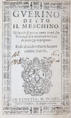 Bild Nr.1: 143-1387 Guerino detto Il Meschino.: (Literatur und illustrierte Bücher bis 19.Jahrhundert)