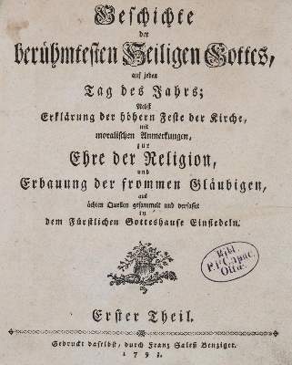 Bild Nr.1: 143-140 Geschichte: (Alte Drucke, Handschriften und Theologie)