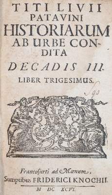 Bild Nr.1: 143-1418 Livius,T.: (Literatur und illustrierte Bücher bis 19.Jahrhundert)