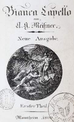 Bild Nr.1: 143-1426 Meißner,A.G.: (Literatur und illustrierte Bücher bis 19.Jahrhundert)