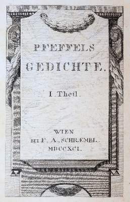 Bild Nr.1: 143-1440 Pfeffel,G.K.: (Literatur und illustrierte Bücher bis 19.Jahrhundert)