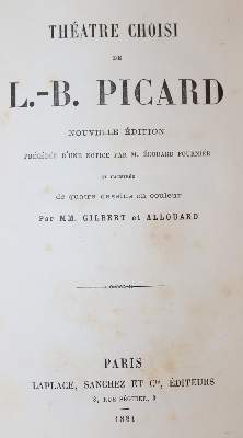 Bild Nr.1: 143-1441 Picard,L.-B.: (Literatur und illustrierte Bücher bis 19.Jahrhundert)