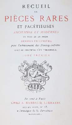 Bild Nr.4: 143-1447 Recueil de pièces: (Literatur und illustrierte Bücher bis 19.Jahrhundert)
