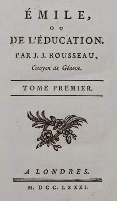 Bild Nr.1: 143-1456 Rousseau, J. J.,: (Literatur und illustrierte Bücher bis 19.Jahrhundert)