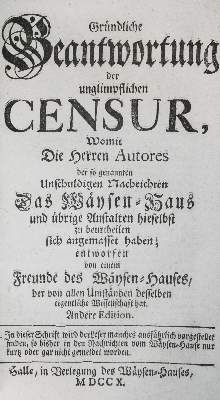 Bild Nr.2: 143-146 Francke,A.H.: (Hallesches Waisenhaus)