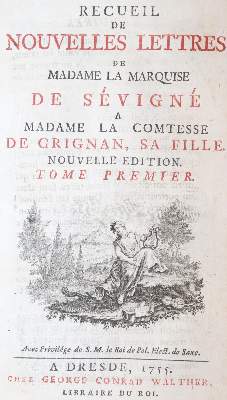 Bild Nr.1: 143-1467 Sevigne,(Marie de Rabutin-Chantal de).: (Literatur und illustrierte Bücher bis 19.Jahrhundert)