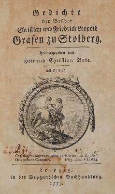 Bild Nr.1: 143-1476 Stolberg,C. u. F.L.: (Literatur und illustrierte Bücher bis 19.Jahrhundert)