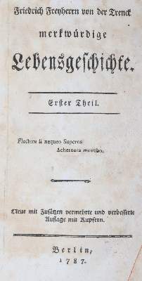 Bild Nr.1: 143-1484 Trenck,F.: (Literatur und illustrierte Bücher bis 19.Jahrhundert)