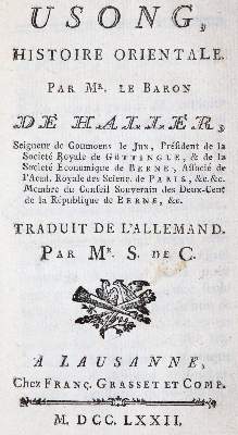 Bild Nr.1: 143-1485 Haller,(A.v.).: (Utopie)