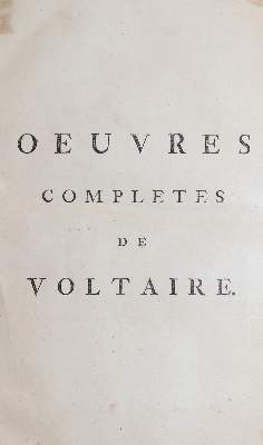 Bild Nr.3: 143-1494 (Voltaire, F. M. A. de): (Literatur und illustrierte Bücher bis 19.Jahrhundert)