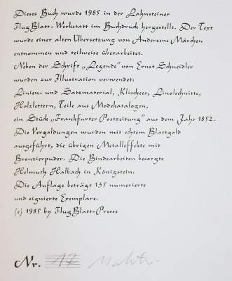 Bild Nr.2: 143-1502 Andersen,H.C.: (Literatur und illustrierte Bücher 20.Jahrhundert - Alte Literatur in modernen Ausgaben)