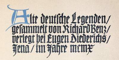 Bild Nr.1: 143-1509 Benz,R. (Ges.).: (Literatur und illustrierte Bücher 20.Jahrhundert - Alte Literatur in modernen Ausgaben)