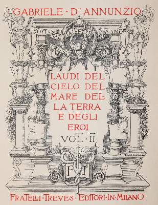 Bild Nr.1: 143-1538 D'Annunzio,G.: (Literatur und illustrierte Bücher 20.Jahrhundert - Alte Literatur in modernen Ausgaben)