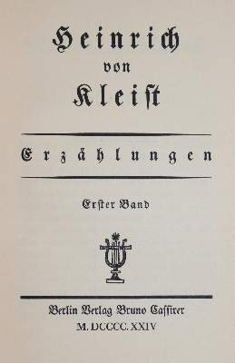 Bild Nr.2: 143-1555 Kleist,H.v.: (Einband)