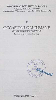 Bild Nr.1: 143-1581 Galileo a Padova.: (Literatur und illustrierte Bücher 20.Jahrhundert - Alte Literatur in modernen Ausgaben)
