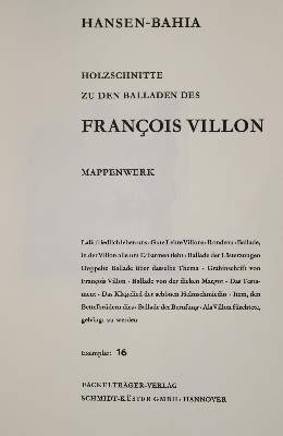 Bild Nr.3: 143-1608 Villon,F.: (Hansen-Bahia)